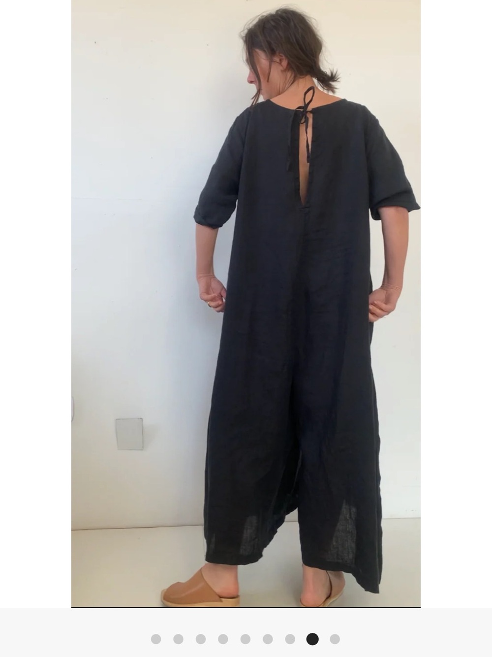 Glasnost Canada Palazzo Jump - Natural Linen - Picture 8 of 8